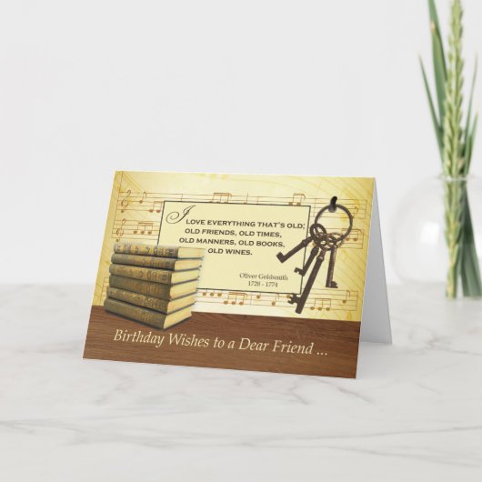 Dag voor een oude vriend, grappige  boeken en K Kaart (Voorkant)