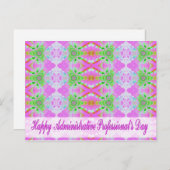 dag voor gelukkig administratief beroep briefkaart (Voorkant / Achterkant)