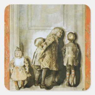 Dag voor Kerstmis Vierkante Sticker