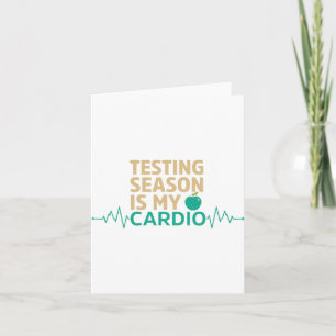 Dag voor leraren testen seizoen is mijn cardio tes kaart