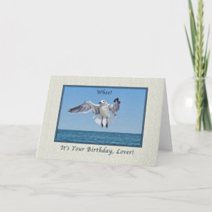 Dag voor Lover met Laughing Gull Kaart
