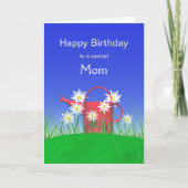 Dag voor mam Daisies en Watering Can Kaart (Voorkant)