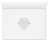 Dag voor mama, Blue Jay in Bird Feeder (Binenzijde Horizontaal (Onderkant))