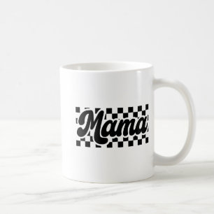 Dag voor Moeder Retro Vrouwen Geruit Mama Koffiemok