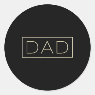 Dag voor nieuwe papa ronde sticker