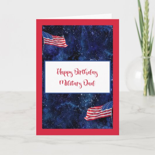 Dag voor papa in het leger kaart (Voorkant)