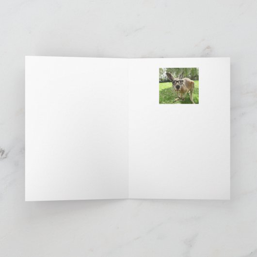 Dag voor Roo Fun Kangaroo Australia Animal art Kaart (Binnen)