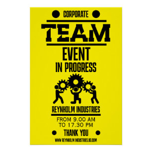 Dag voor teambuilding voor bedrijven perfect poster