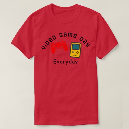 Dag voor videospelletjes vieren t-shirt (Design voorkant)