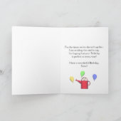 Dag voor Zuster Daisies en Watering Can Kaart (Binnen)