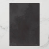 Dag voor zwart en goud folie uitnodiging (Achterkant)