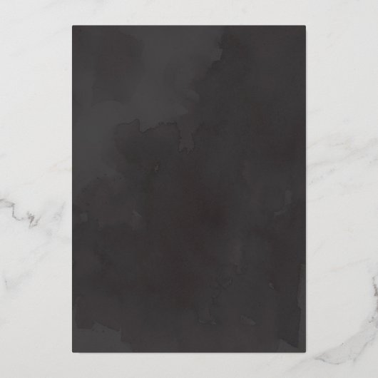 Dag voor zwart en goud folie uitnodiging (Achterkant)