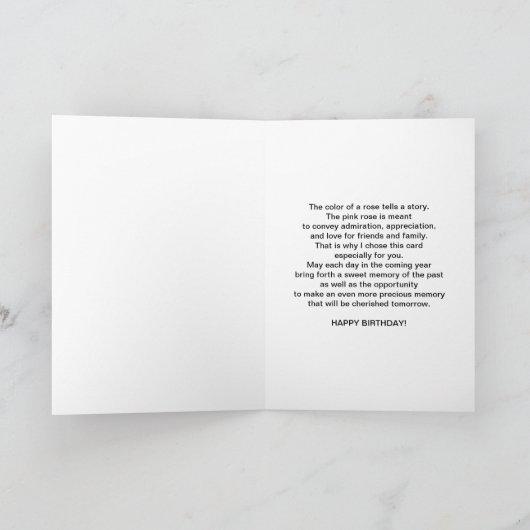 Dag, vriend, roze roze roze roze roze op zwart kaart (Binnen)