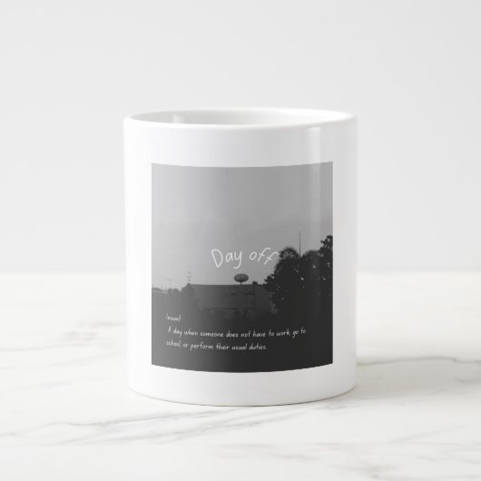 Dag vrij ☕️ grote koffiekop (Voorkant)