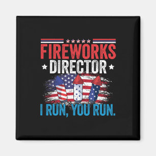 Dag Vuurwerk Directeur Ik Ren Je Ren 4th Juli Magneet