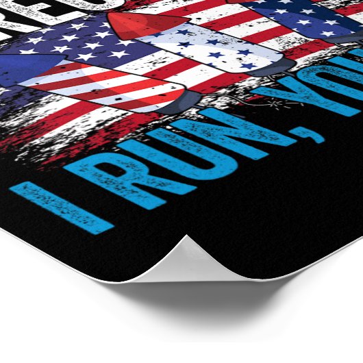 Dag Vuurwerk Directeur Ik Ren Je Ren 4th Juli Poster (Hoek)