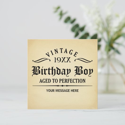  dag waarop de Whiskey verouderd is tot de perfect Kaart (Staand voorkant)