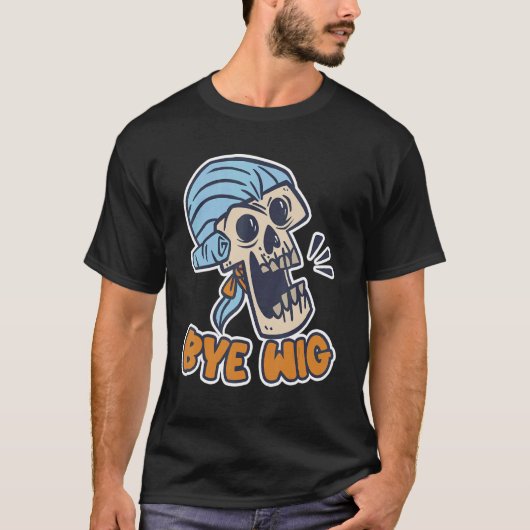 Dag Wig Wig Fake Hair T-shirt (Voorkant)