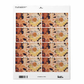 DAG, wit bruin zwart Etiket (Full Sheet)