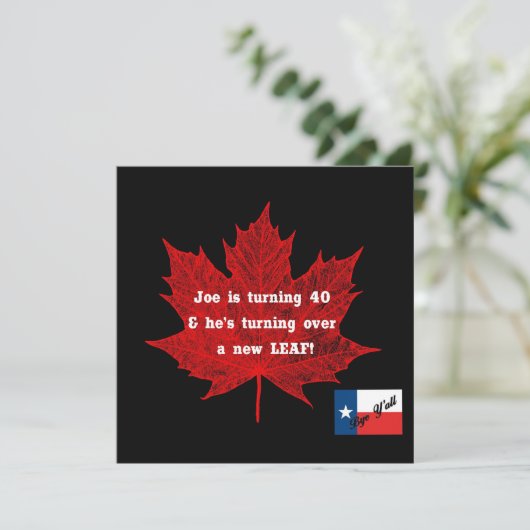 Dag Y'all-TX vlag Kaart (Staand voorkant)