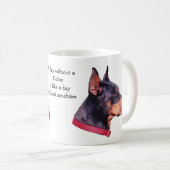 Dag zonder Dobie Doberman Foto Koffiemok (Voorkant rechts)