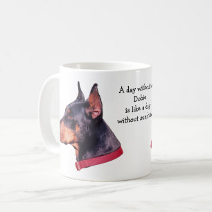Dag zonder Dobie Doberman Foto Koffiemok