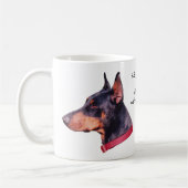 Dag zonder Dobie Doberman Foto Koffiemok (Links)