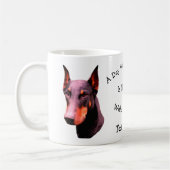 Dag zonder Dobie Doberman Persoonlijk Koffiemok (Links)