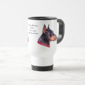 Dag zonder Dobie Doberman Reisbeker (Voorkant rechts)