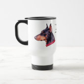 Dag zonder Dobie Doberman Reisbeker (Links)