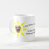 Dag zonder mastiff Cute Dog Koffiemok (Voorkant links)