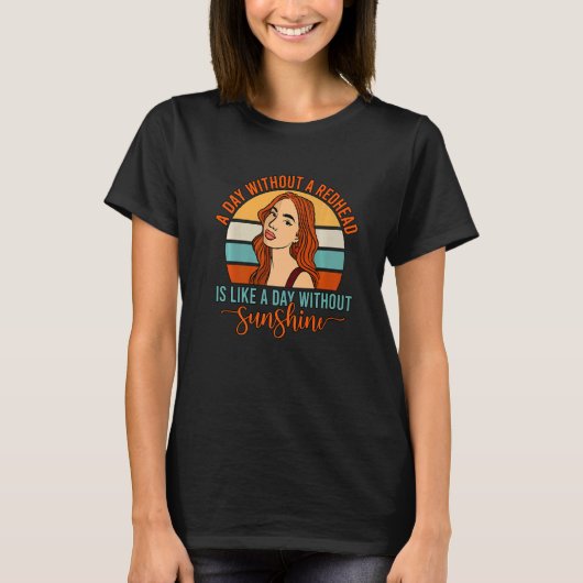 Dag zonder Rood haar Roodgember Roodbaard T-shirt (Voorkant)