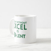 dag zonder uitblinking , grappig cadeau voor accou koffiemok (Voorkant links)