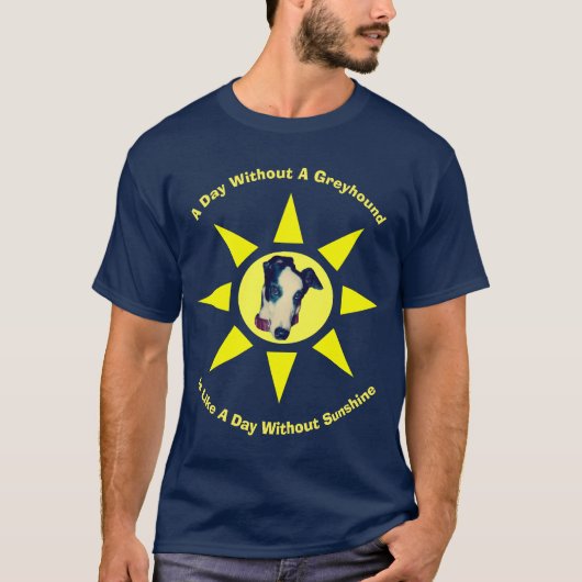 Dag zonder windhond t-shirt (Voorkant)