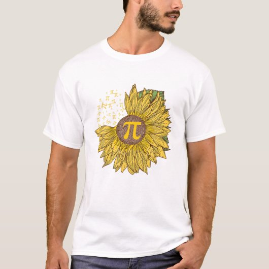 Dag Zonnebloem 3 14 pi Aantal T-shirt (Voorkant)