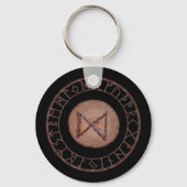 Dagaz - Elder Futhark rune Sleutelhanger (Voorkant)