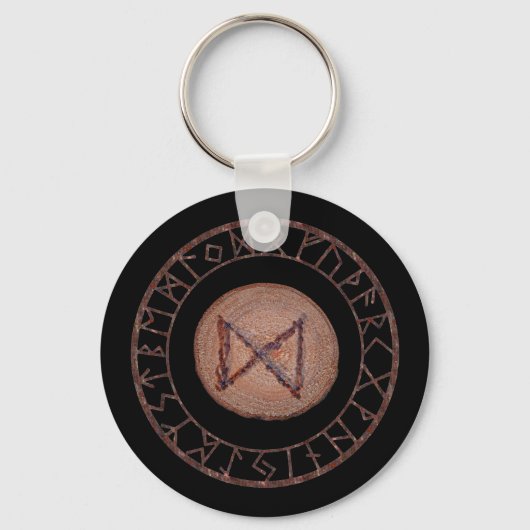 Dagaz - Elder Futhark rune Sleutelhanger (Voorkant)