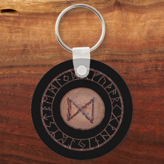 Dagaz - Elder Futhark rune Sleutelhanger (Voorkant)