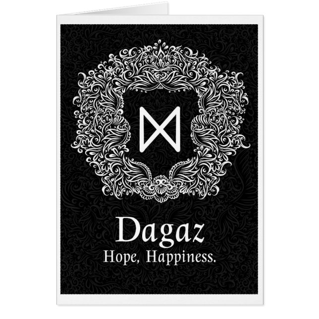 Dagaz /Happiness/ Zwarte versie (Voorkant)