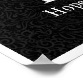 Dagaz /Happiness/ Zwarte versie Poster (Hoek)