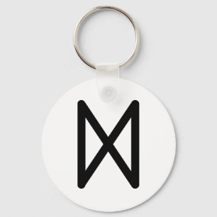 DAGAZ Noordse rune (Dag, Ontwaken, Doorbraak) Sleutelhanger