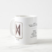 Dagaz RuneStone 11 oz. Mok (Voorkant links)