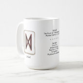 Dagaz RuneStone 15 oz. Mok (Voorkant links)