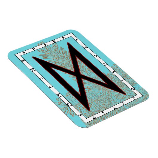 Dagaz Viking Rune Magnet - Doorbraak! Magneet (Rechterzijde)