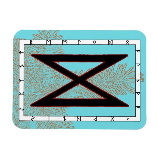 Dagaz Viking Rune Magnet - Doorbraak! Magneet (Horizontaal)