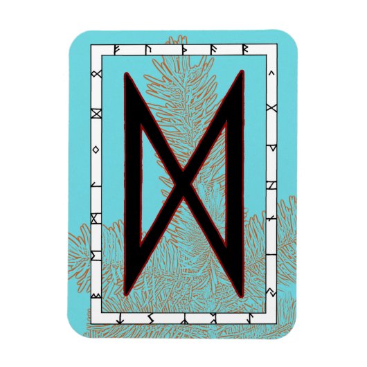 Dagaz Viking Rune Magnet - Doorbraak! Magneet (Verticaal)