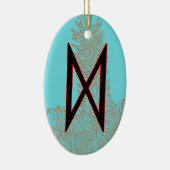 Dagaz Viking Rune Yule Ornament - Doorbraak! (Rechts)
