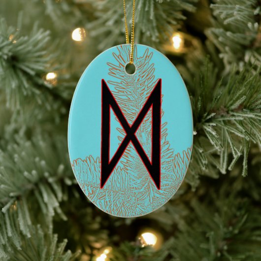 Dagaz Viking Rune Yule Ornament - Doorbraak! (Boom)