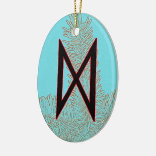 Dagaz Viking Rune Yule Ornament - Doorbraak! (Links)