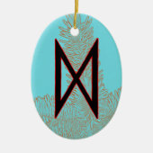 Dagaz Viking Rune Yule Ornament - Doorbraak! (Voorkant)